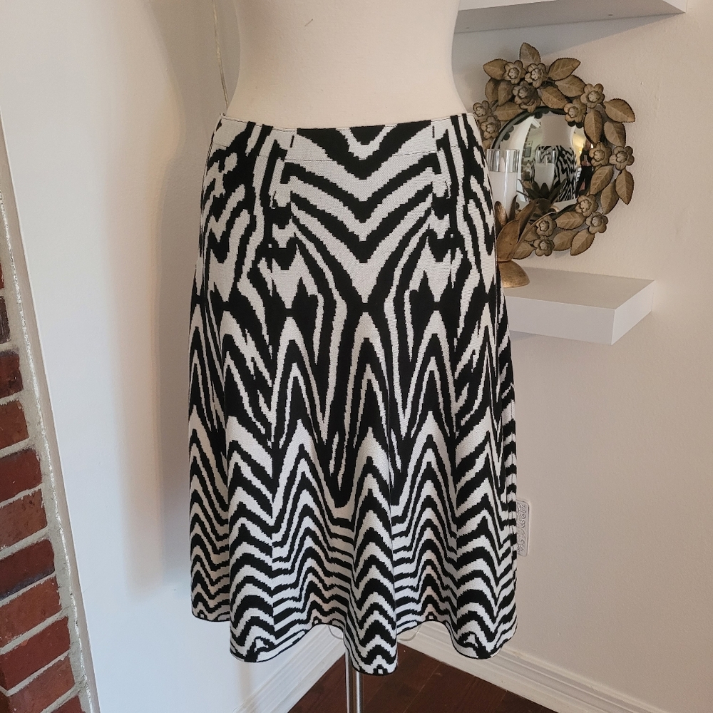 Chic Zebra Print Women's Skirt Size Large